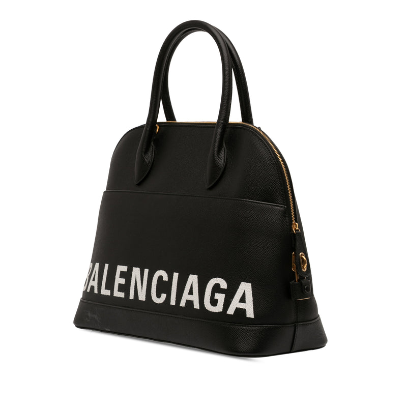 Grained Calfskin Ville Top Handle Bag M - Image 2