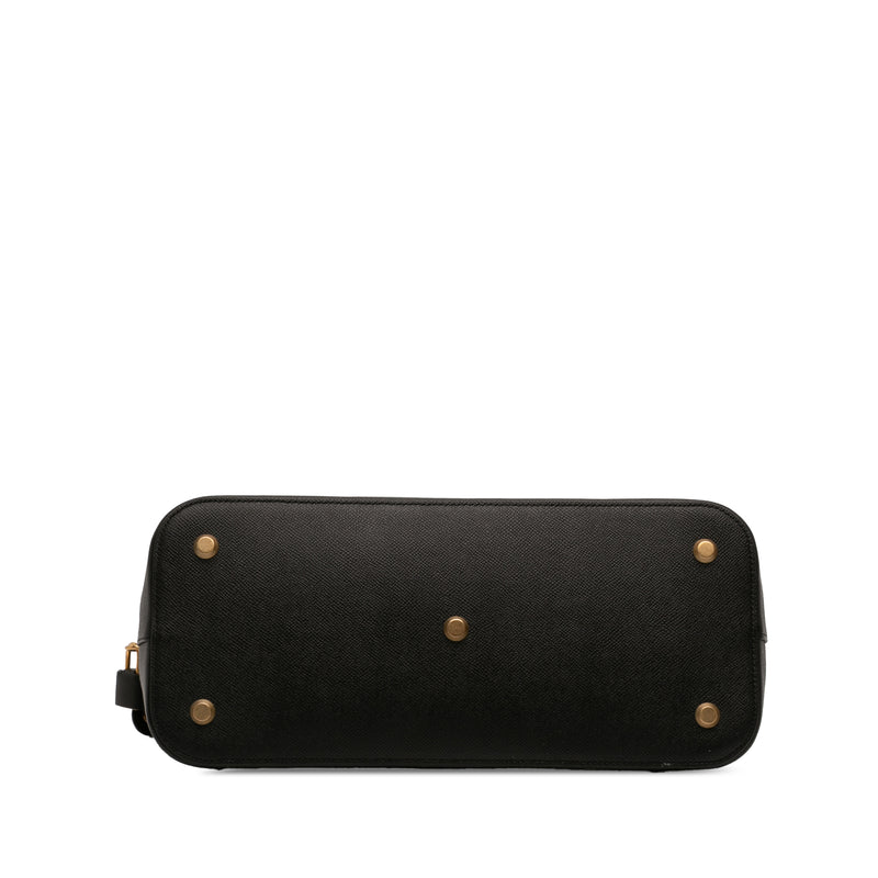 Grained Calfskin Ville Top Handle Bag M - Image 3