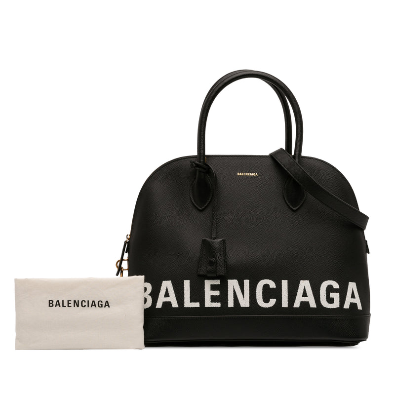 Grained Calfskin Ville Top Handle Bag M - Image 7