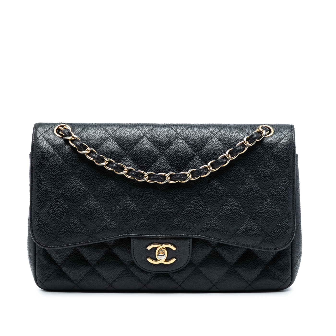 Jumbo Classic Caviar Double Flap - Image 1