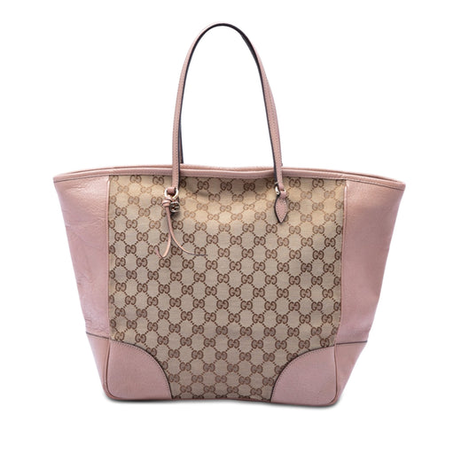GG Canvas and Leather Bree Tote - Image 1