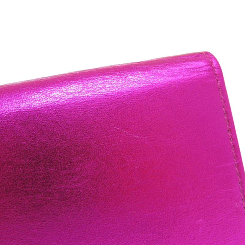 Metallic Leather Long Wallet - Image 10
