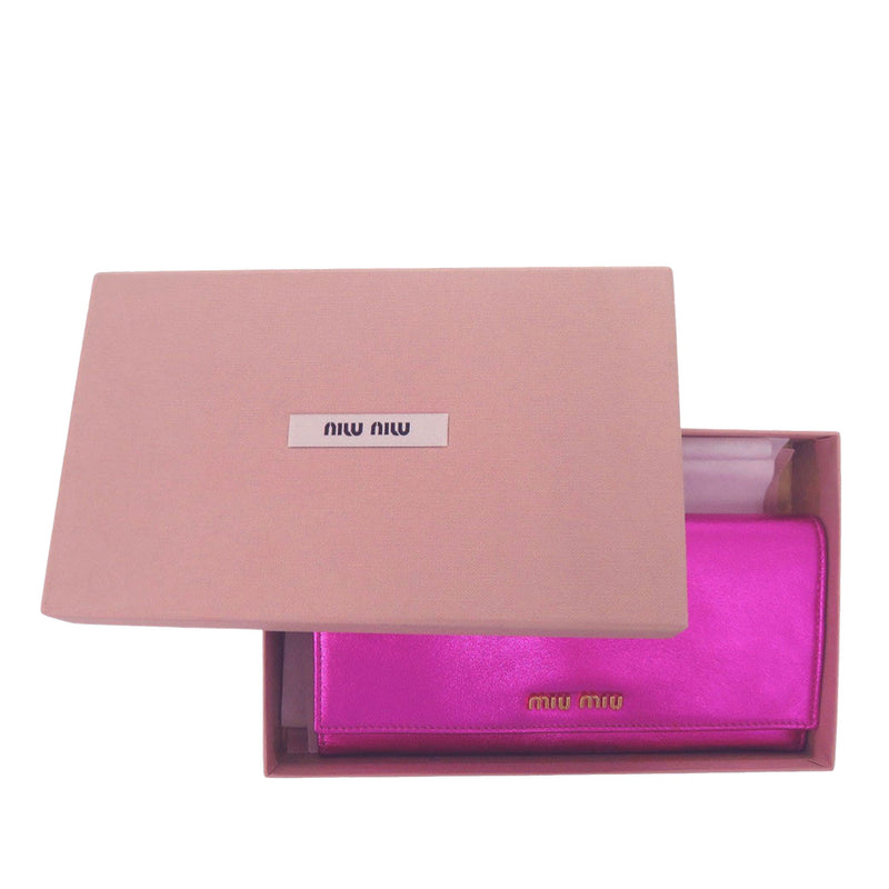 Metallic Leather Long Wallet - Image 16