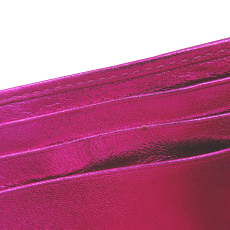 Metallic Leather Long Wallet - Image 8