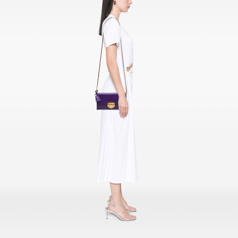 Saffiano Sound Lock Wallet on Chain - Image 6