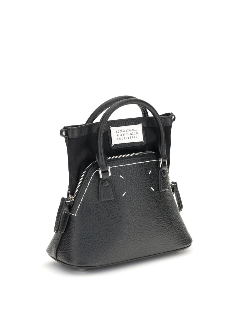 Maison Margiela 5ac Top Handle Bag — Black Calf Leather Bos Taurus