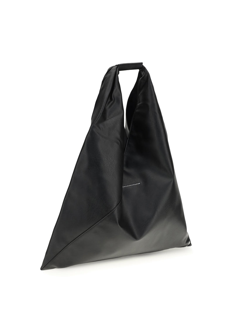 Mm6 Maison Margiela Japanese Shoulder Bag — Black Polyethylene; Polyurethane Hand