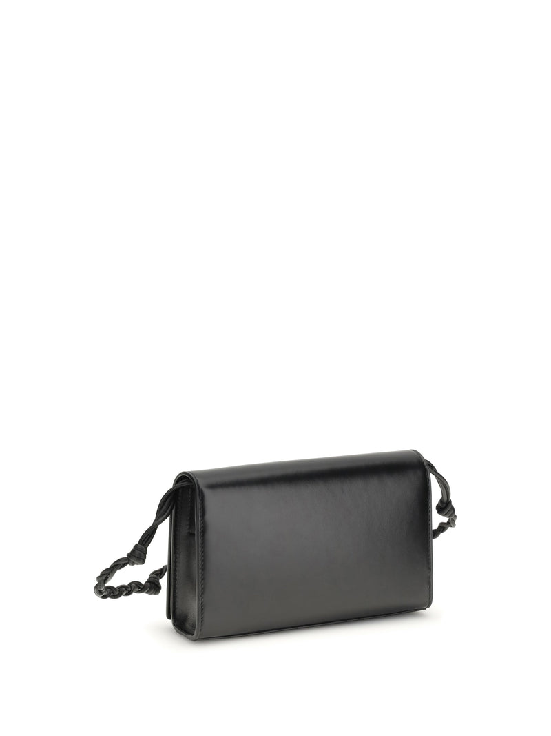 Jil Sander Tangle Wallet — Black Calf Leather & Purses