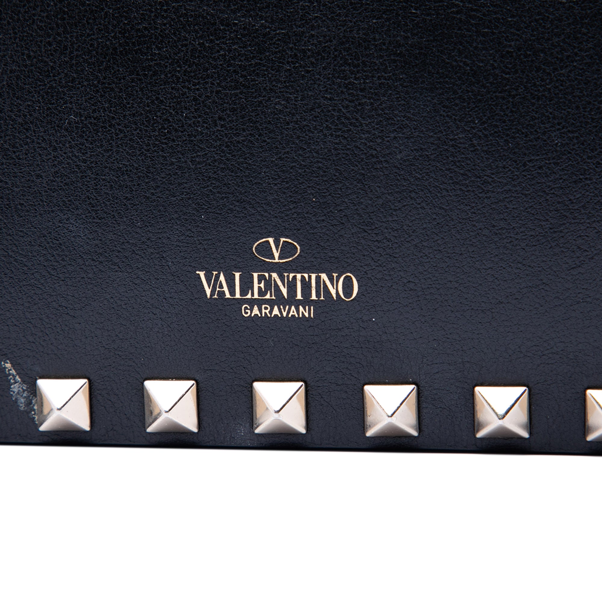 Leather Rockstud Clutch on Chain - Image 5