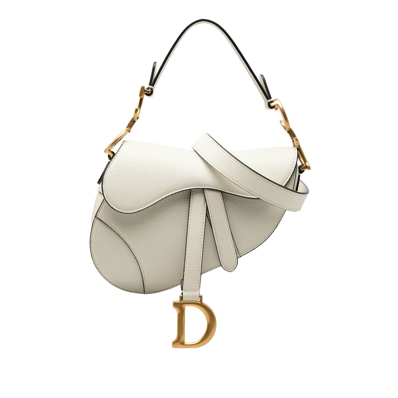Mini Grained Calfskin Saddle Bag