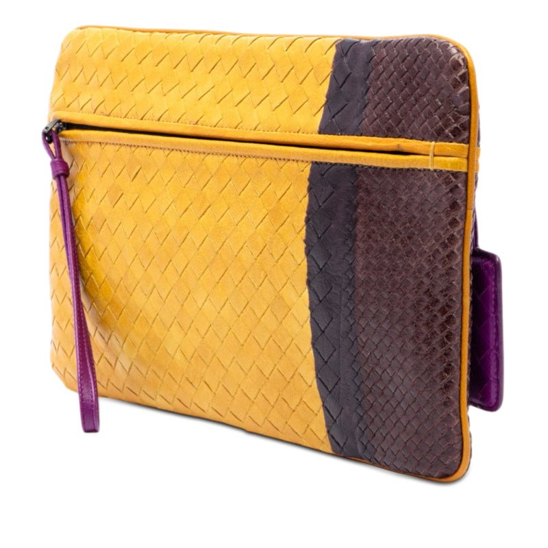Multicolor Nappa Intrecciato Clutch - Image 2