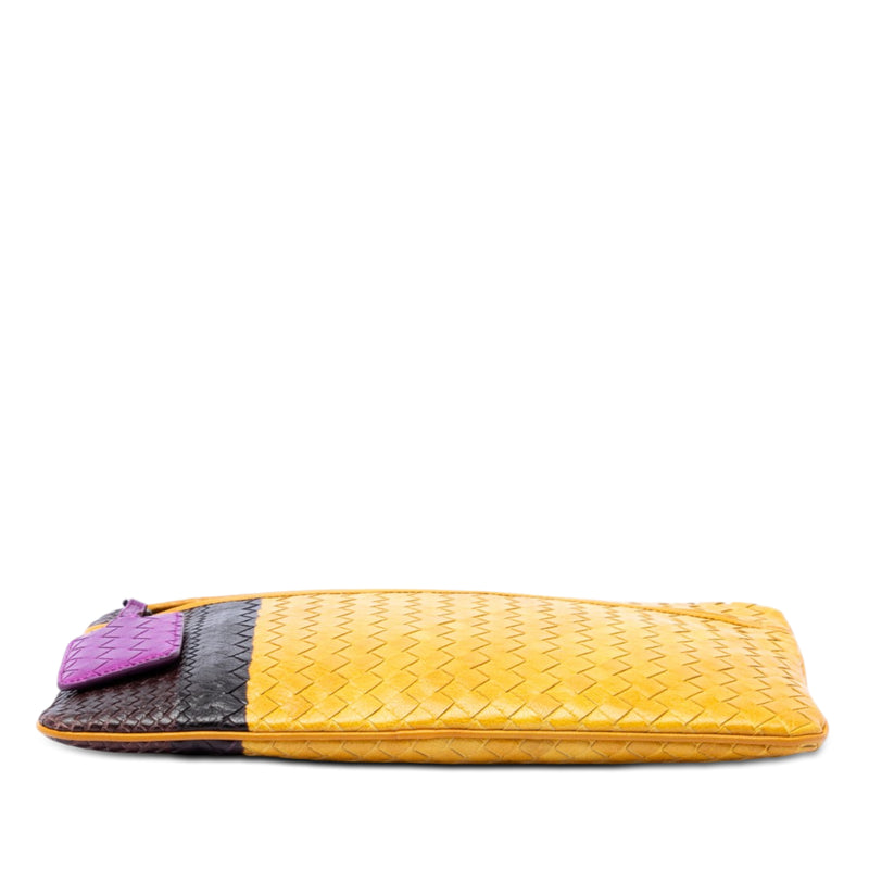 Multicolor Nappa Intrecciato Clutch - Image 3
