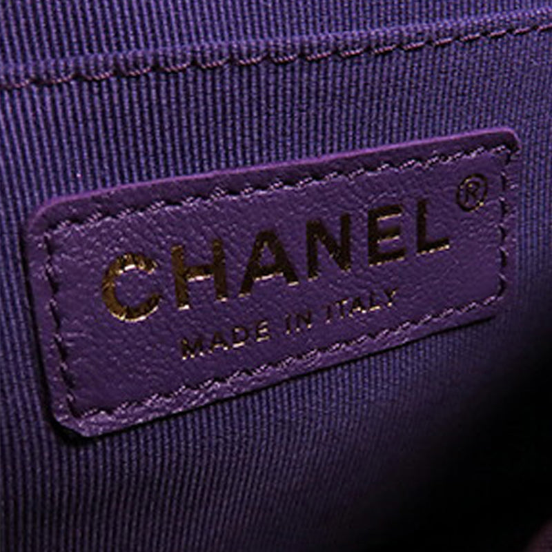 CC Quilted Tweed Top Handle Flap - Image 5