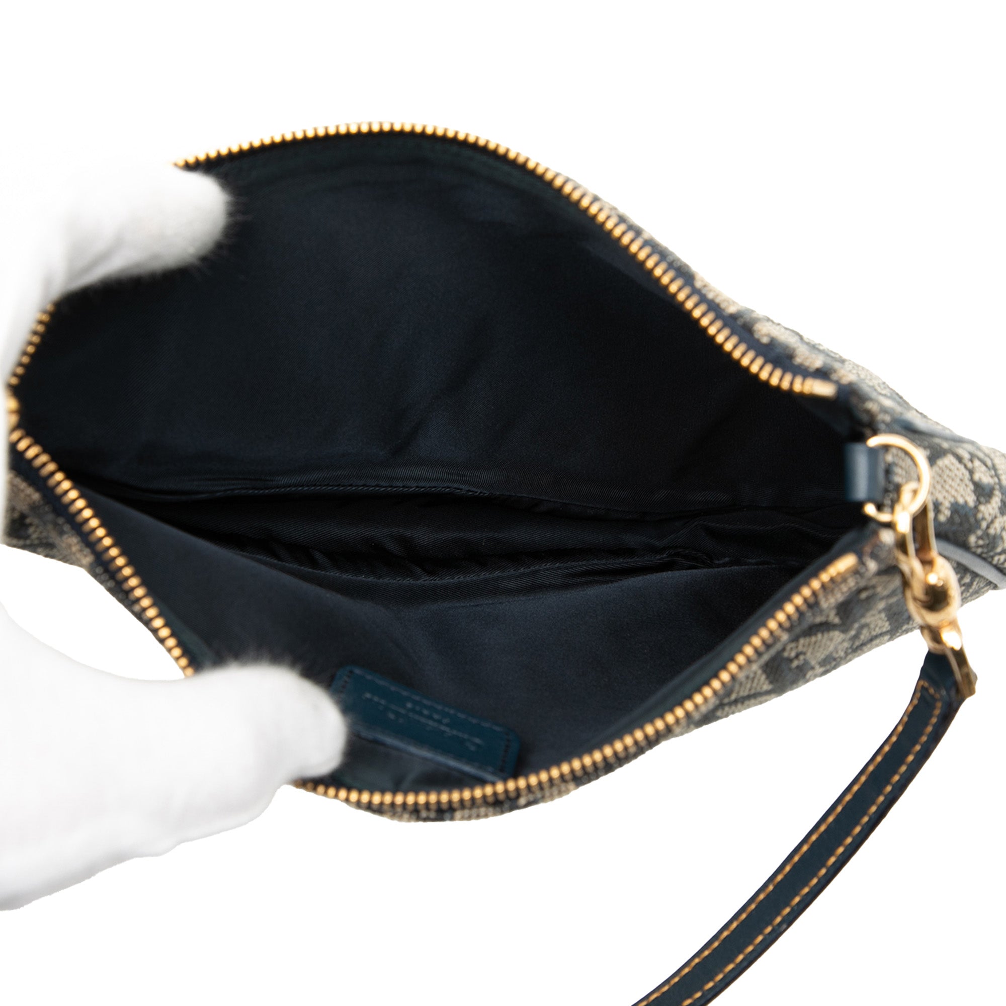 Mini Diorissimo Canvas Saddle Pochette - Image 4