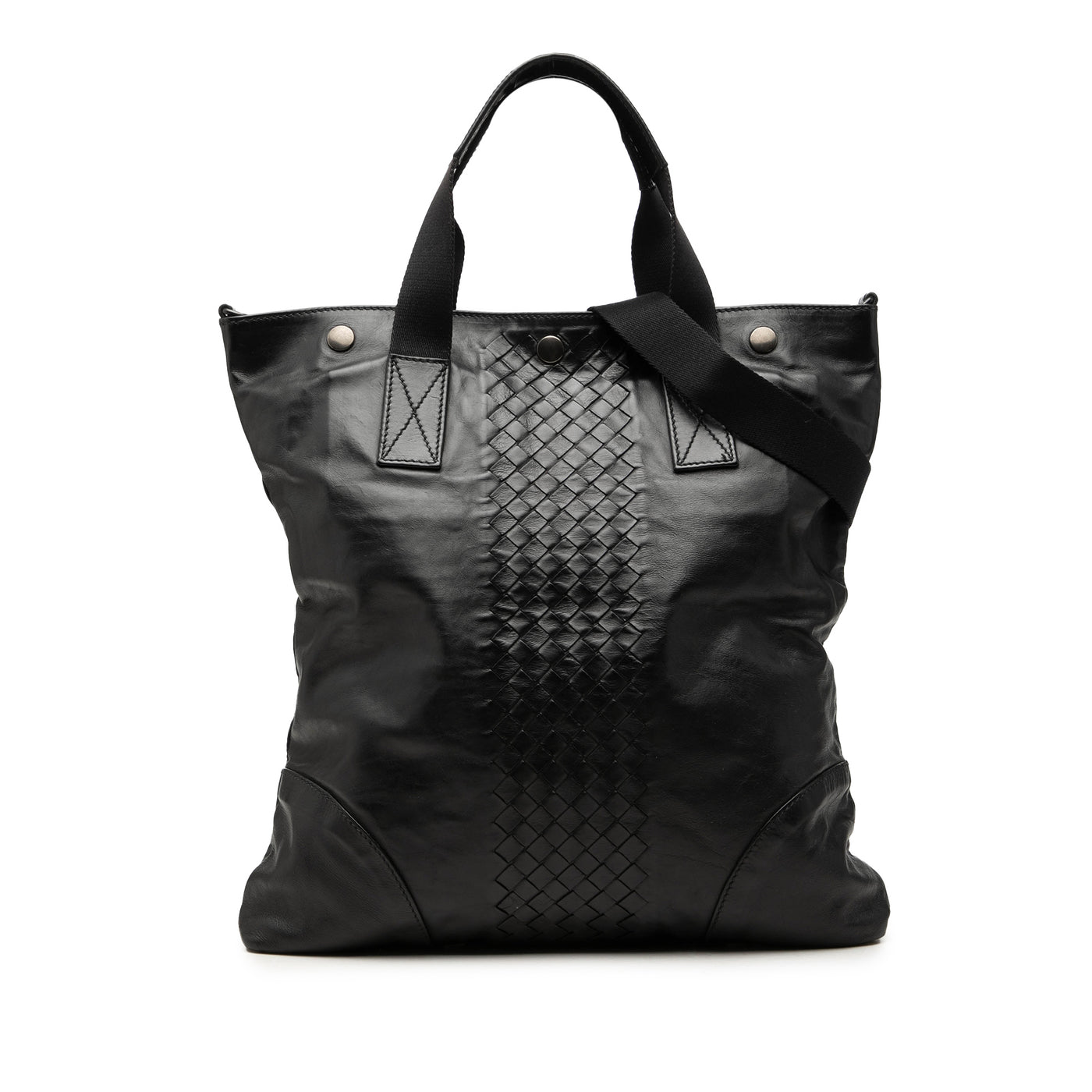 Intrecciato Trimmed Nappa Convertible Tote - Image 1
