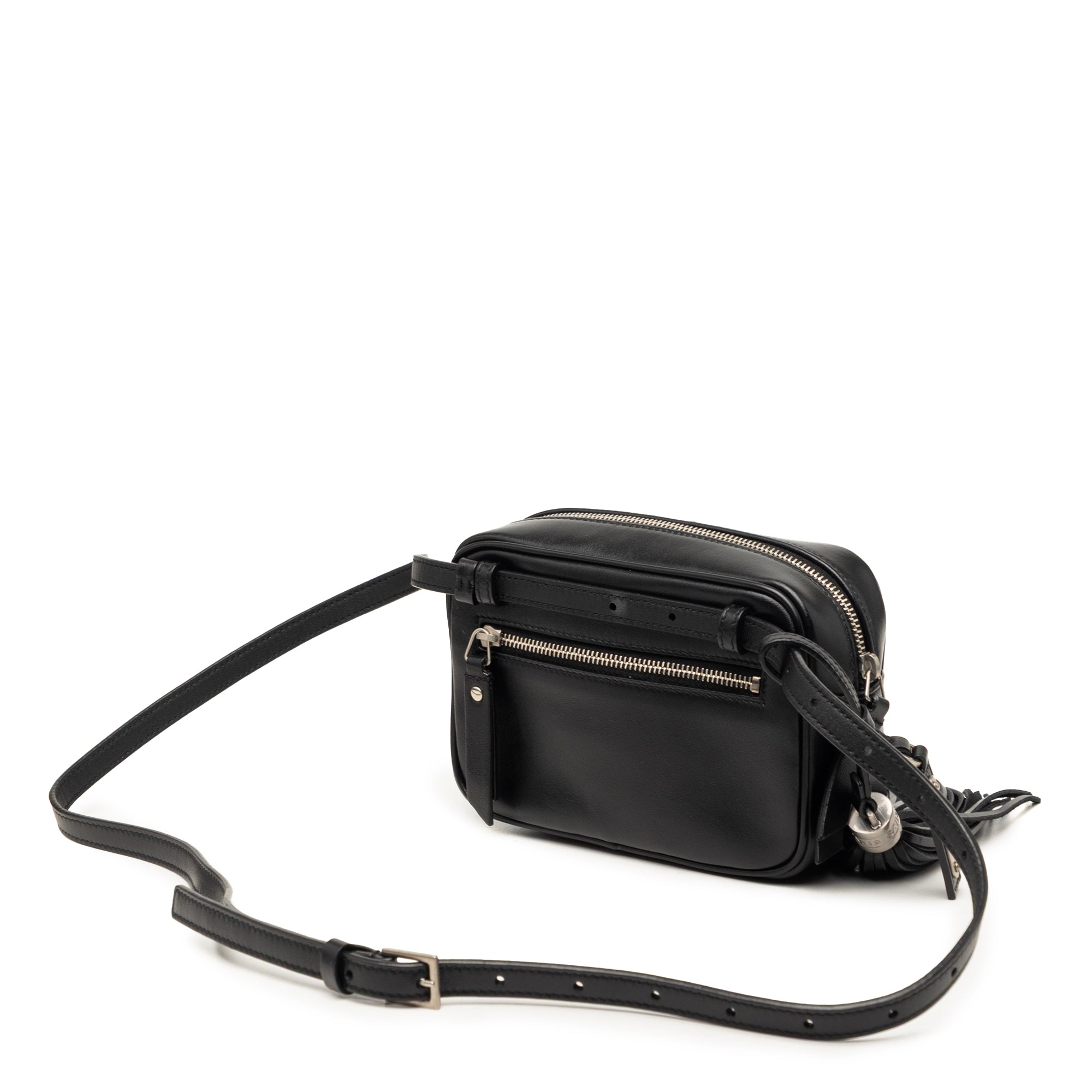 Chevron Calfskin Monogram Tassel Lou Belt Bag - Image 2