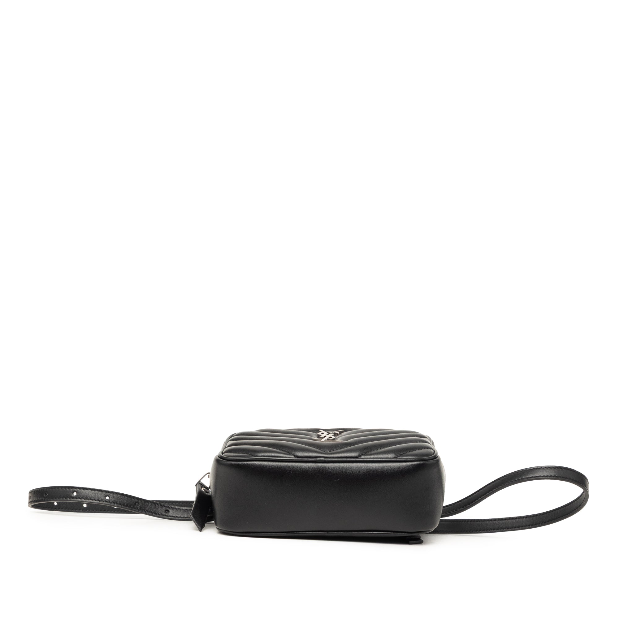 Chevron Calfskin Monogram Tassel Lou Belt Bag - Image 3