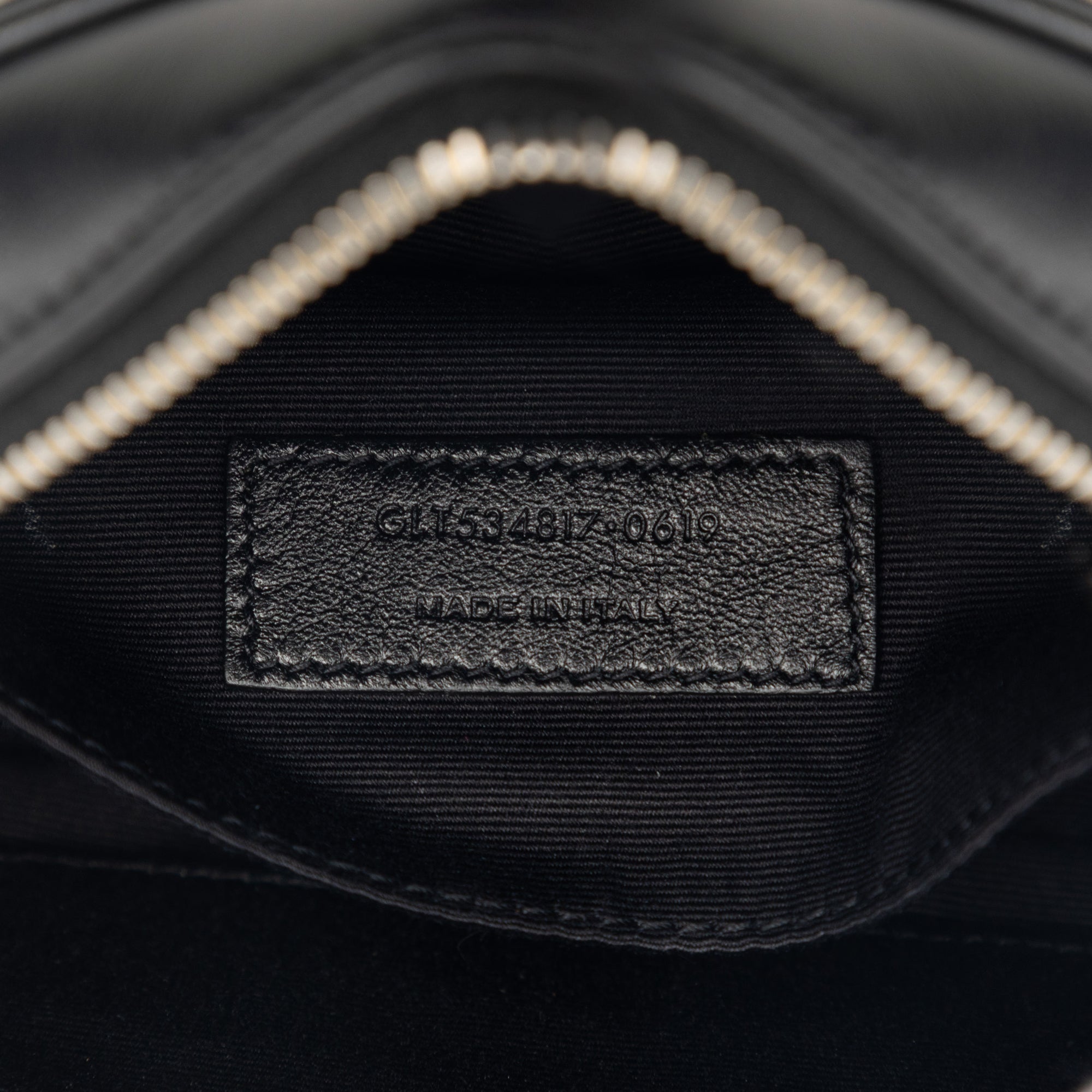 Chevron Calfskin Monogram Tassel Lou Belt Bag - Image 6