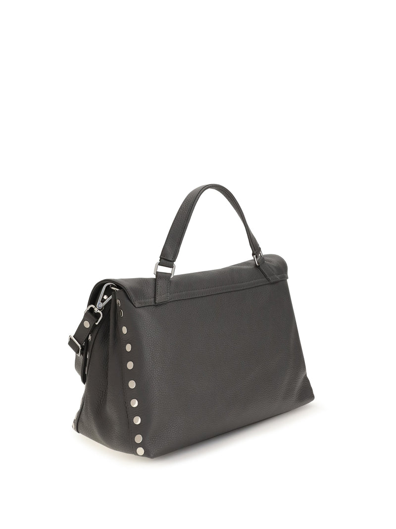 Zanellato Top Handle Bag — Gray Calf Leather