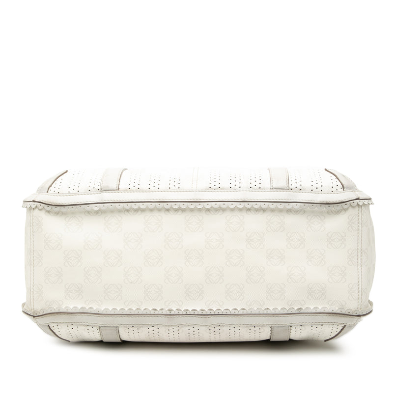 Anagram Perforated Coated Canvas Tote - Image 3