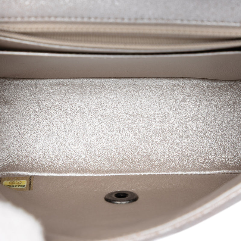 Mini Square Classic Metallic Lambskin Single Flap - Image 4