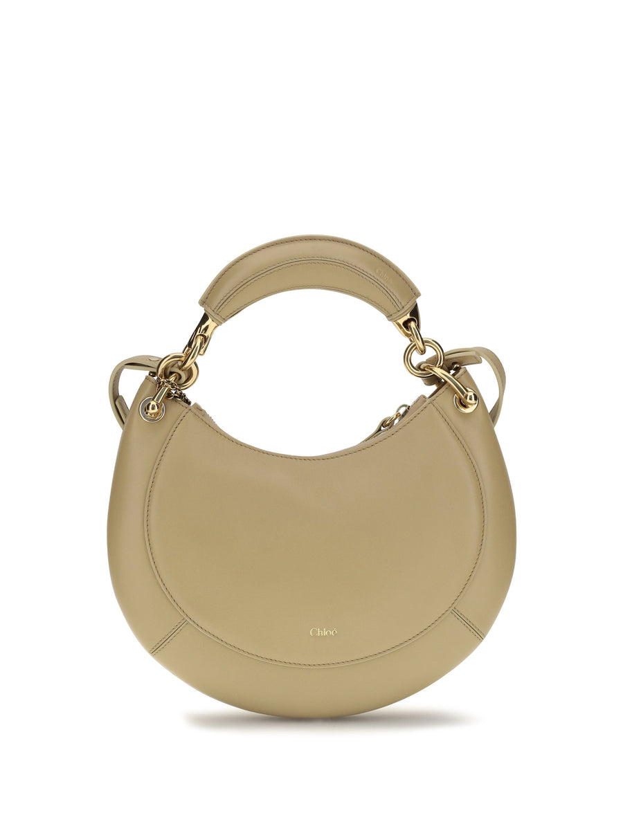 Chloé Marcie Shoulder Bag — Beige Calf Leather Bos Taurus