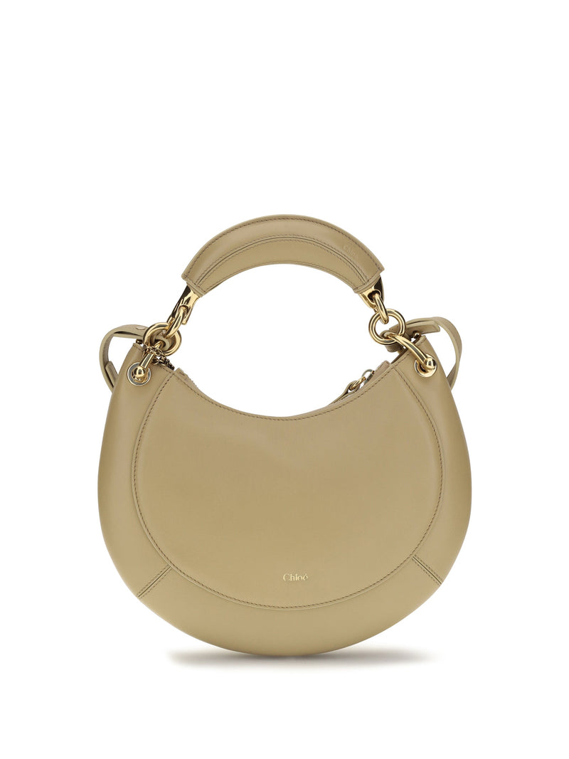 Chloé Marcie Shoulder Bag — Beige Calf Leather