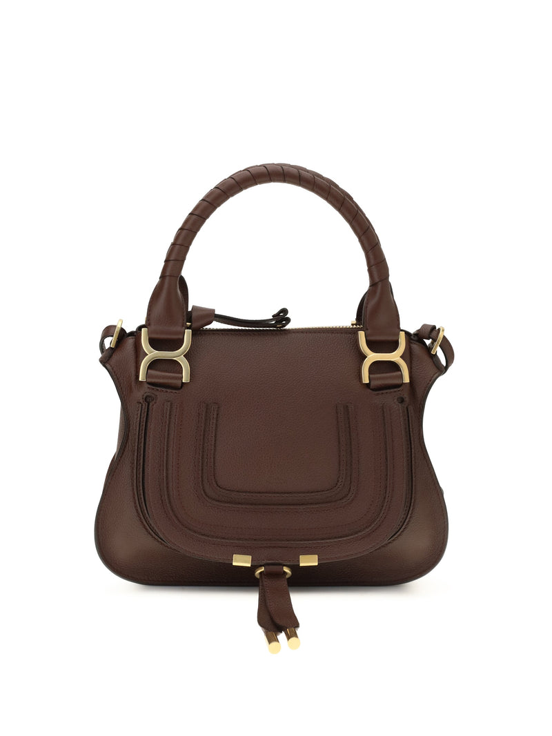 Chloé Marcie Shoulder Bag — Brown Calf Leather