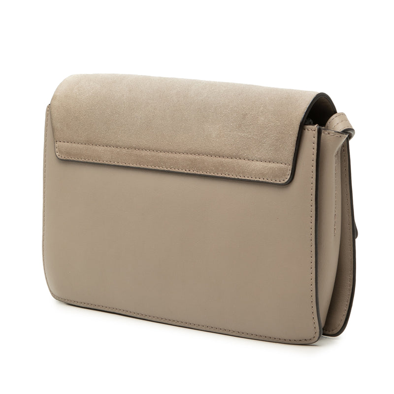 Small Suede and Calfskin Faye Crossbody - Image 2