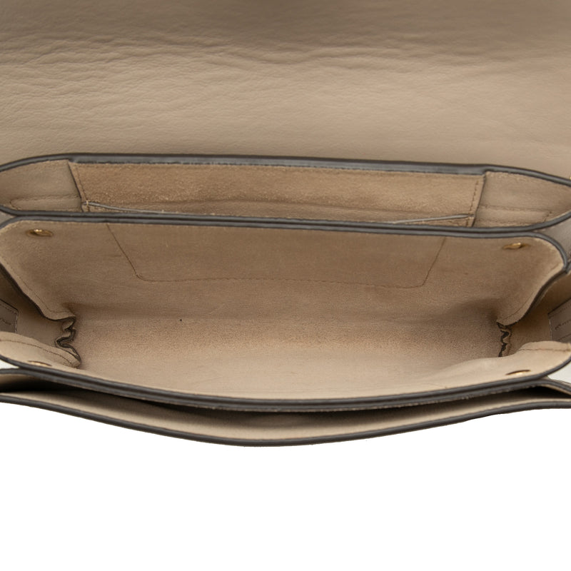 Small Suede and Calfskin Faye Crossbody - Image 4