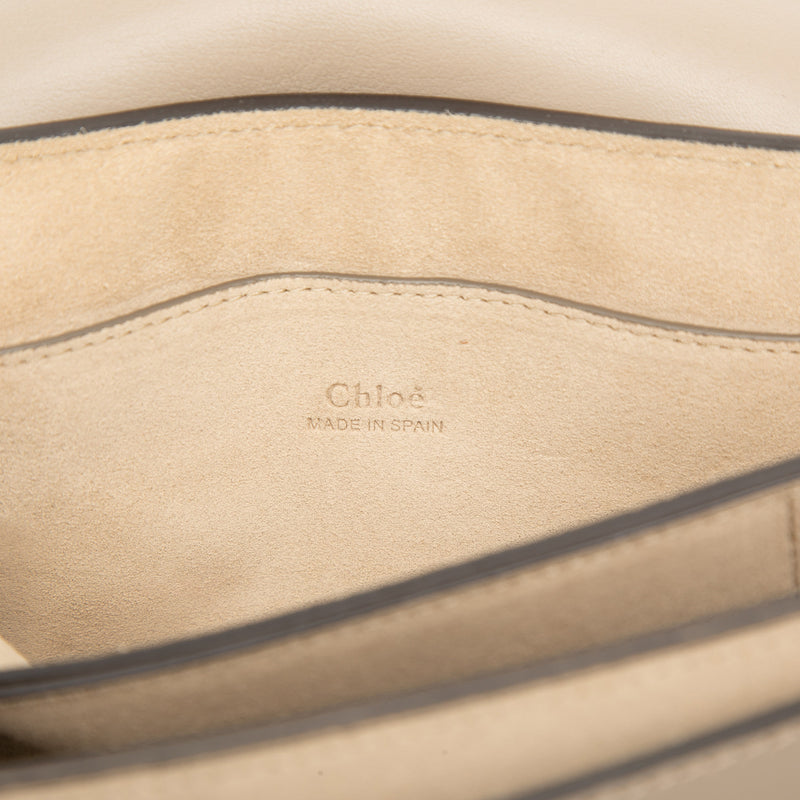 Small Suede and Calfskin Faye Crossbody - Image 5