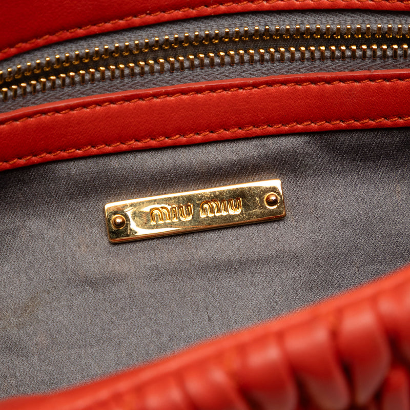 Matelasse Nappa Crystal Chain Satchel - Image 5