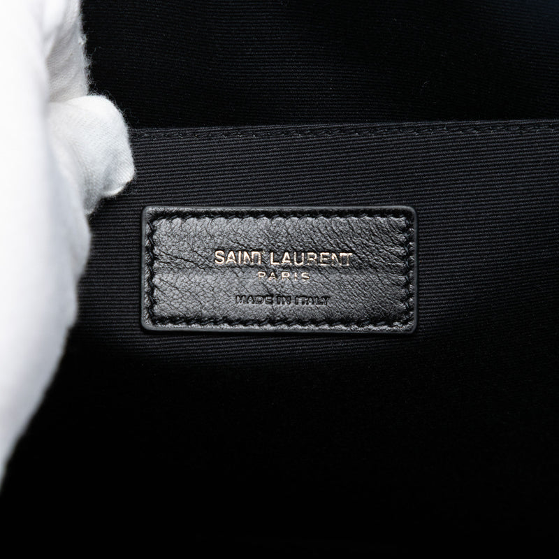 Croc Embossed Leather Monogram Clutch - Image 5