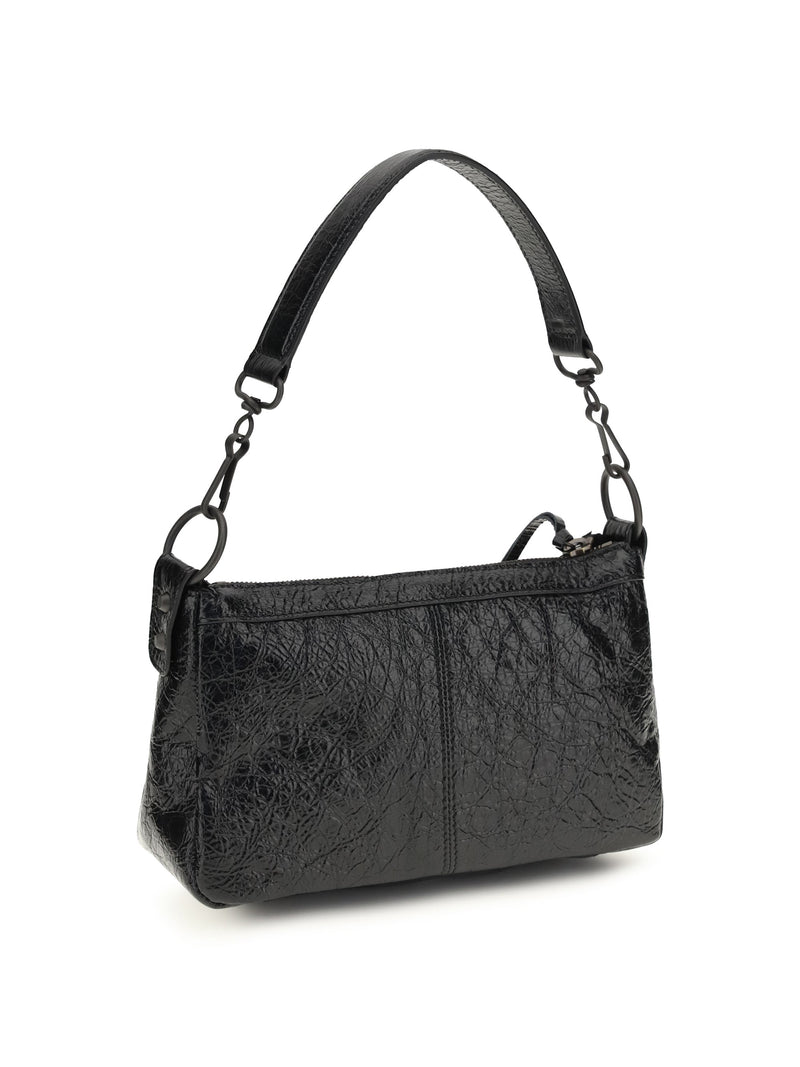 Balenciaga Le City Shoulder Bag — Black Lambskin