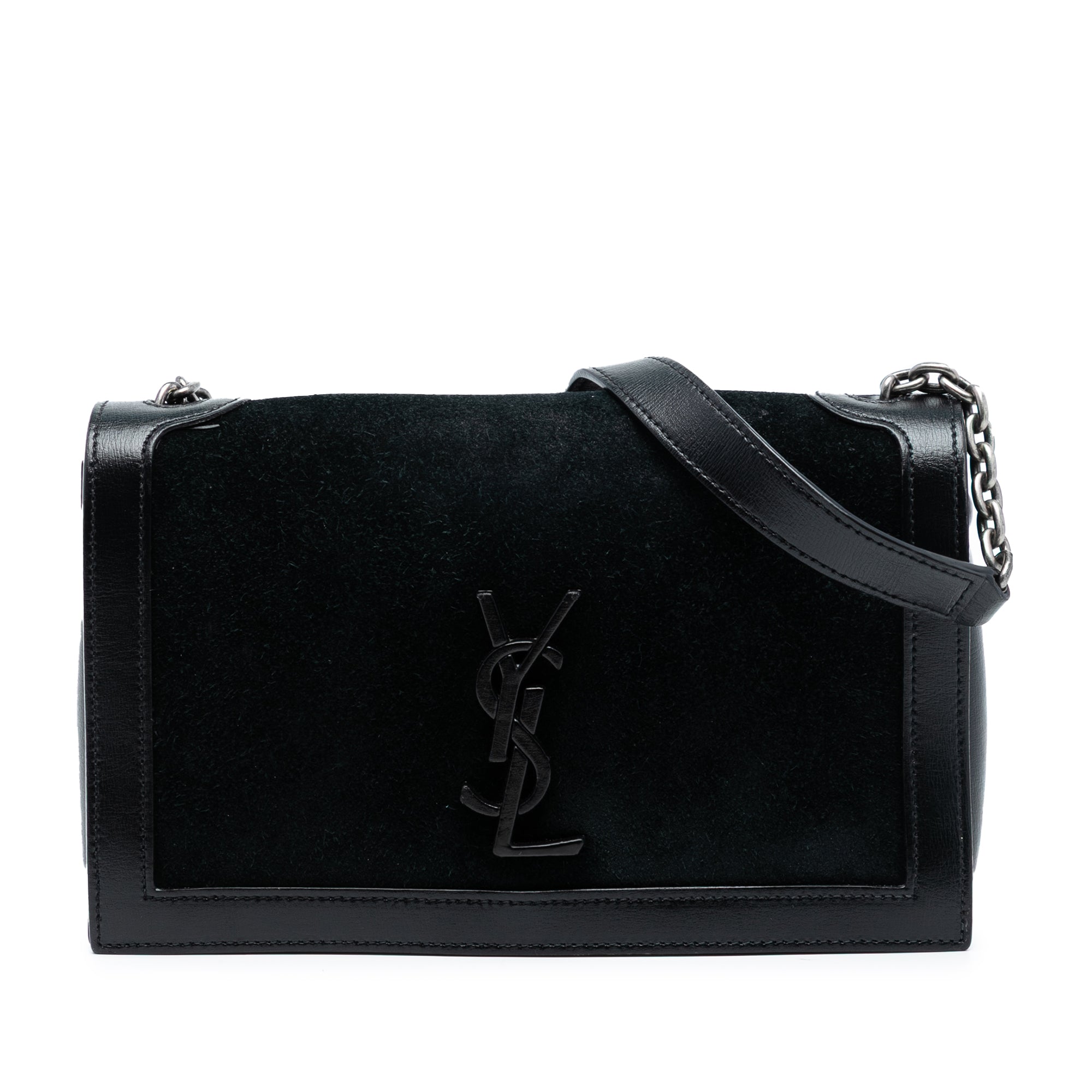 Suede Monogram Book Bag - Image 1