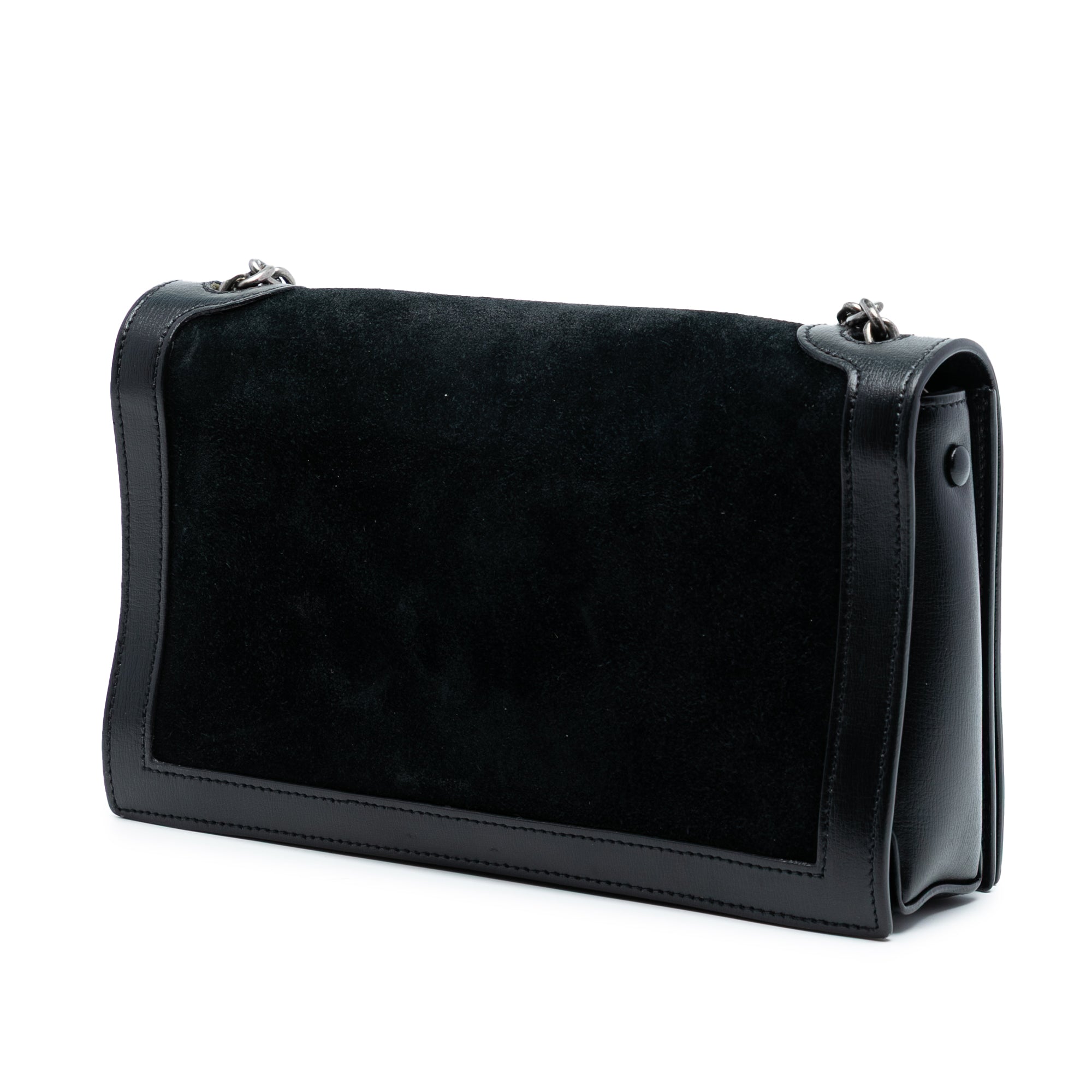 Suede Monogram Book Bag - Image 2