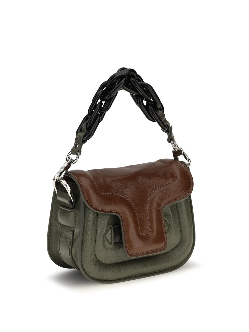 Pierre Hardy Shoulder Bag — Green Calf Leather Bos Taurus