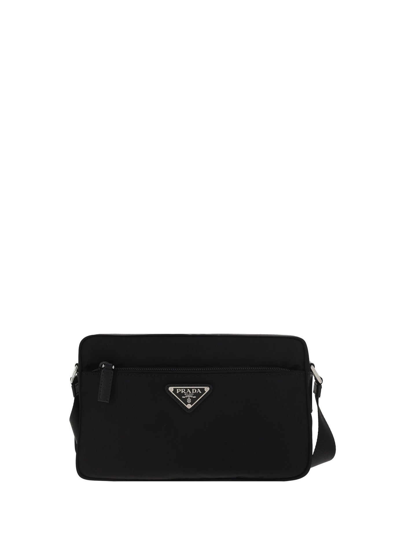 Prada Re-Nylon Crossbody Bag — Black Recycled Polyamide