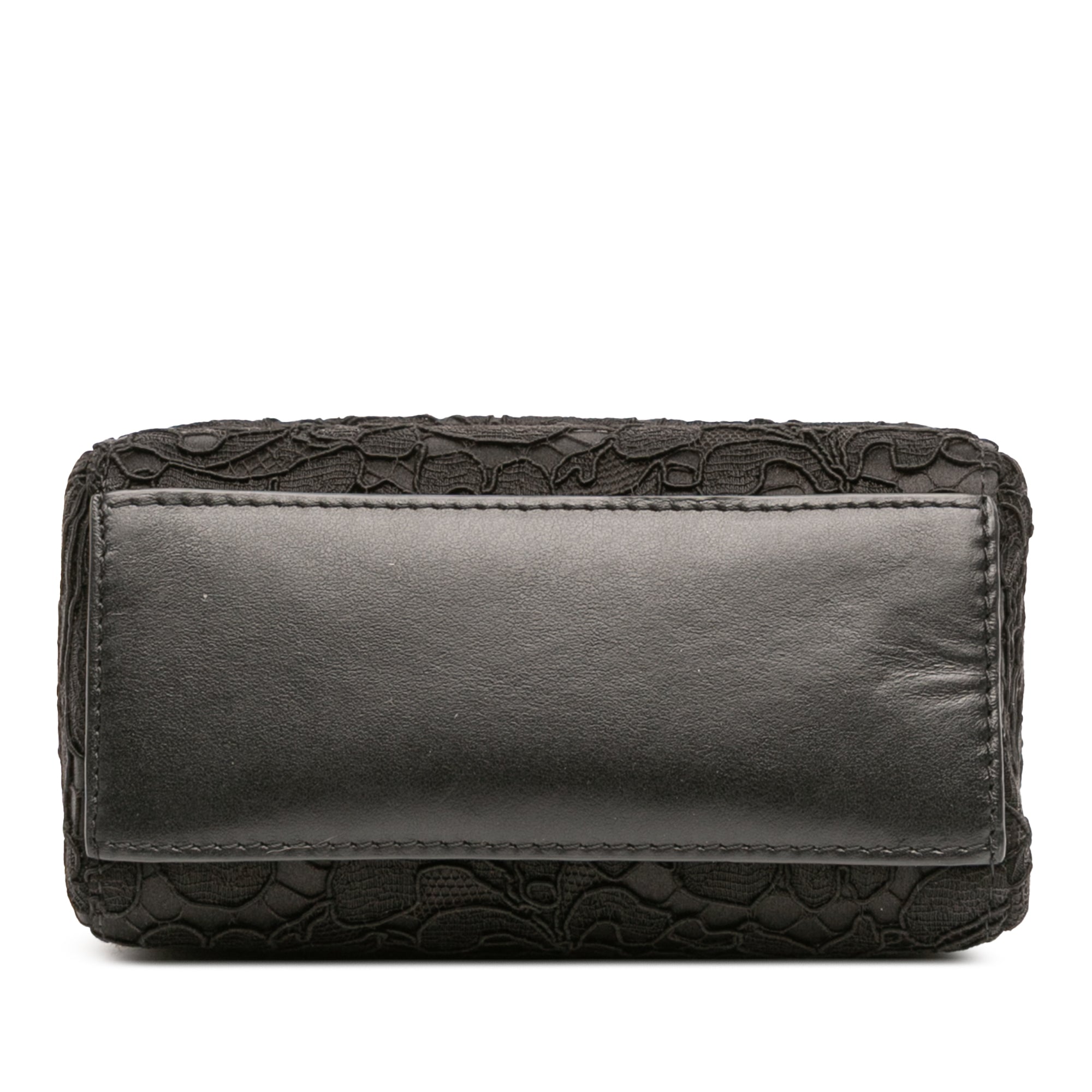Silk and Lace Crystal Embellished DG Flap Satchel - Image 3