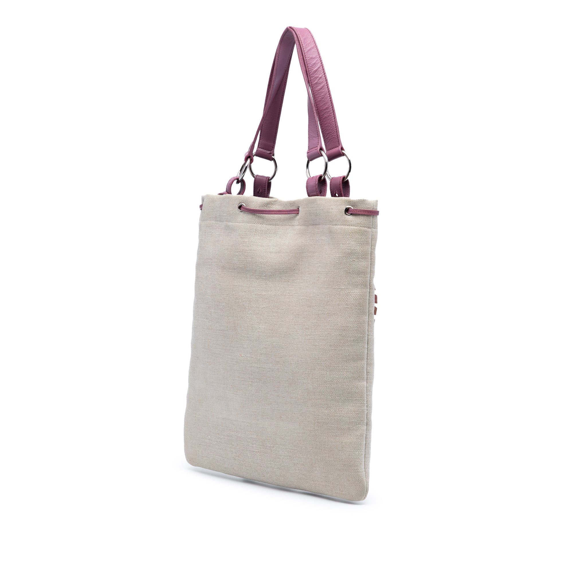 Canvas Fringed Heart Applique Tote - Image 2