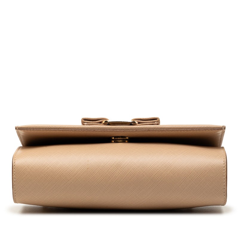 Leather Vara Bow Chain Crossbody - Image 3