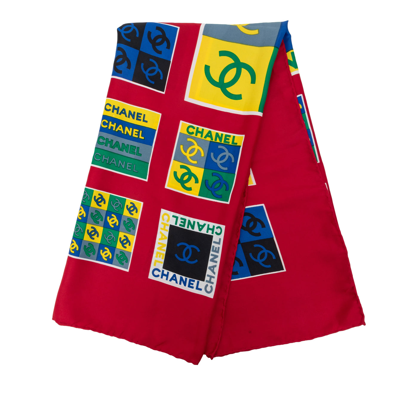 CC Logo Printed Silk Scarf 90 - Image 1