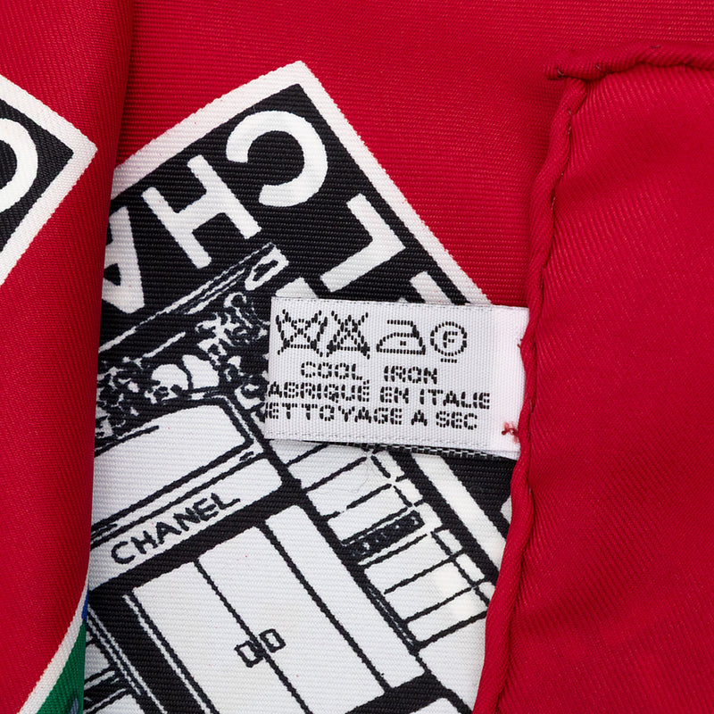 CC Logo Printed Silk Scarf 90 - Image 3