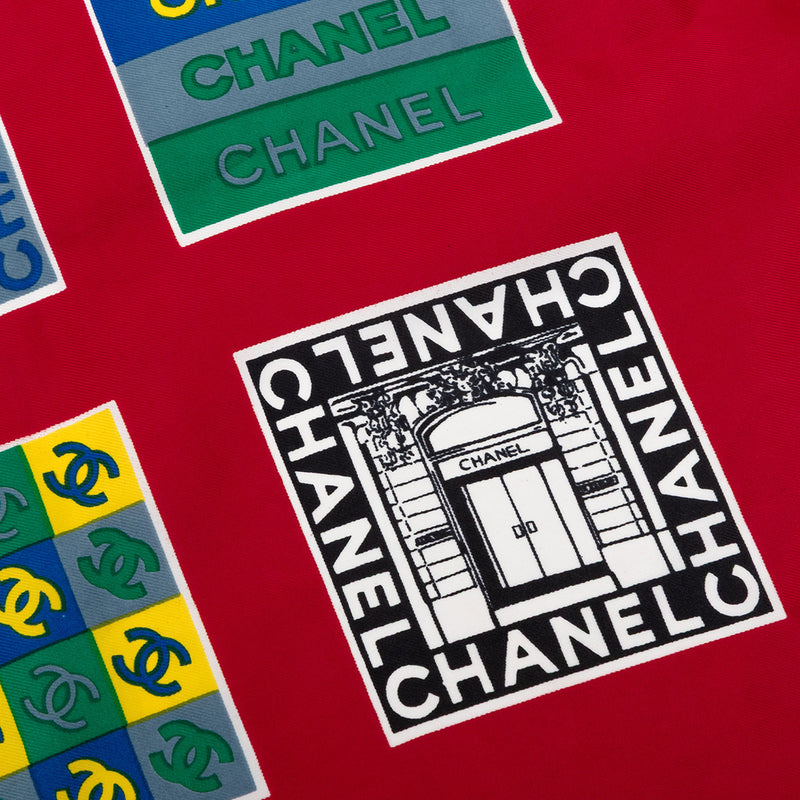 CC Logo Printed Silk Scarf 90 - Image 5