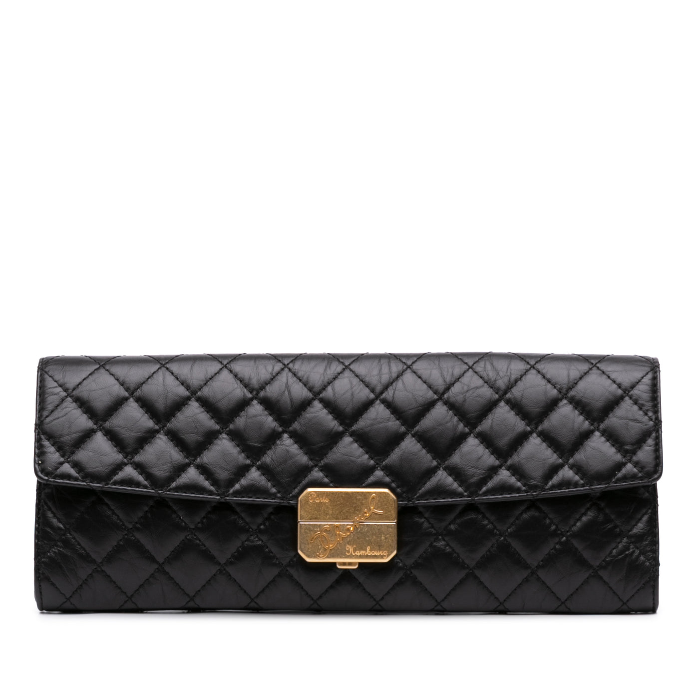 Paris Hamburg Quilted Aged Calfskin Clutch - Image 1