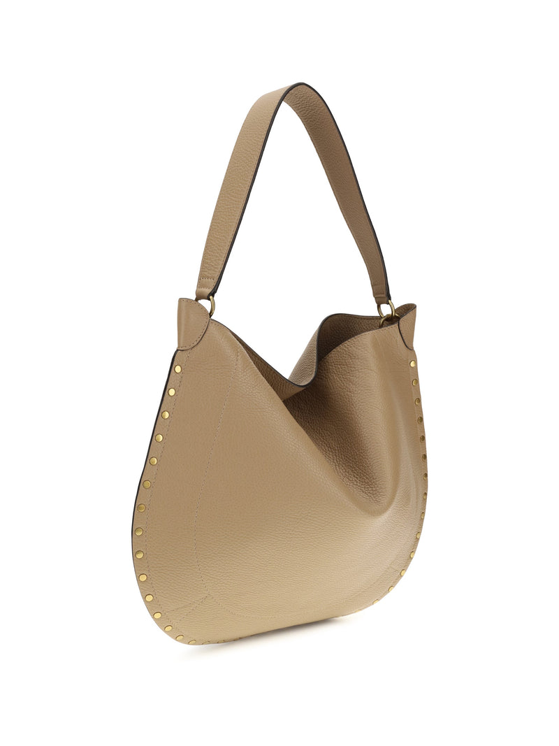 Isabel Marant Hobo Bag — Beige Calf Leather Bos Taurus