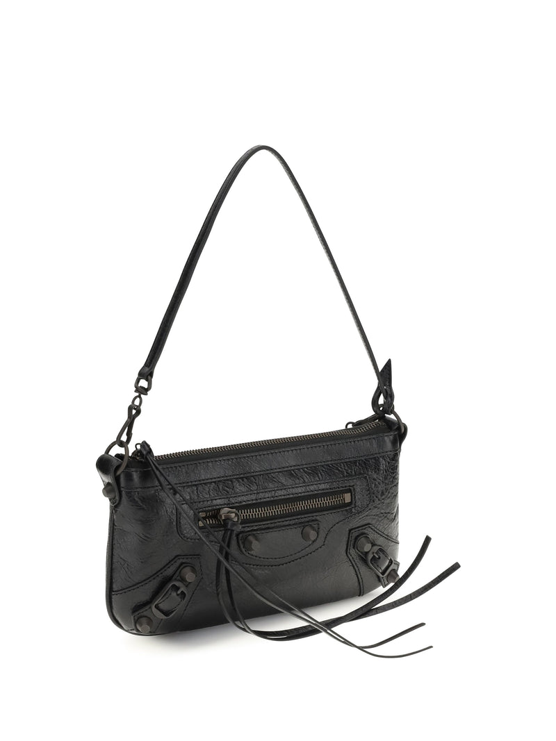 Balenciaga Shoulder Bag — Black Lamb Ovis Aries