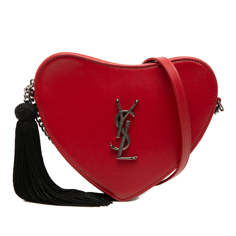 Calfskin Monogram Sac Coeur Tassel Crossbody
