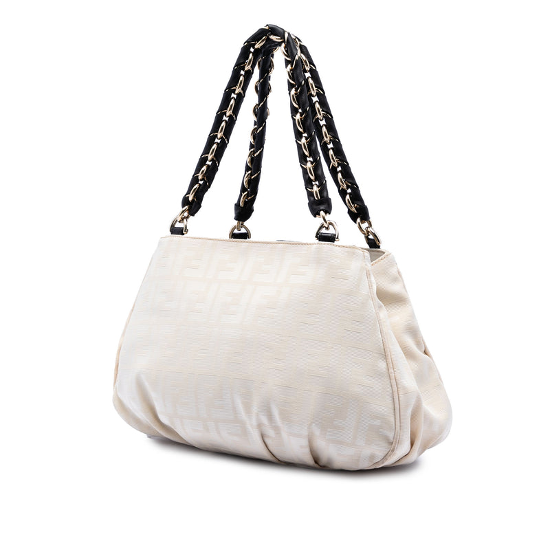 Small Zucca Canvas Mia Chain Tote - Image 2