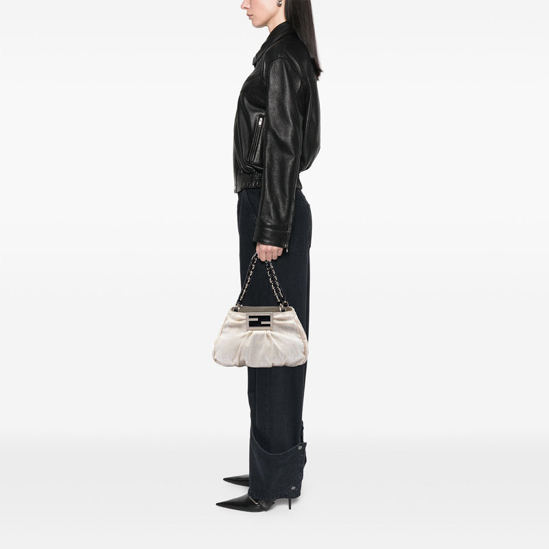 Small Zucca Canvas Mia Chain Tote - Image 5
